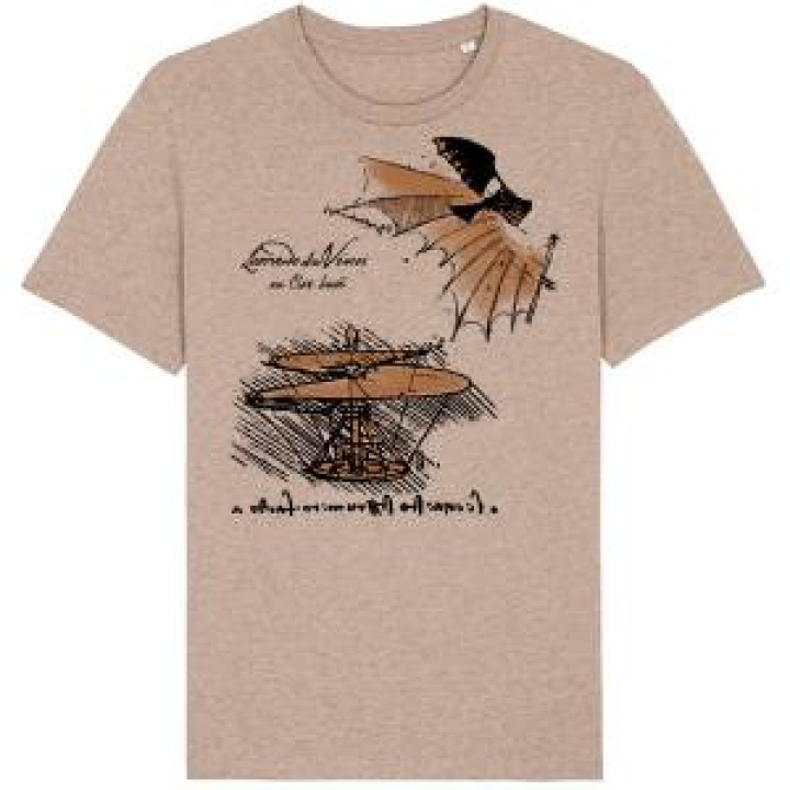 Tshirt premium bio Les Ailes Maquettes Heather Sand XS