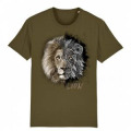 T-shirt premium bio Lion Native Tribes + transfert Col Amn&eacute;ville Ochre S