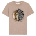 T-shirt premium bio Lion Tribes Bioparc Heather Sand XS