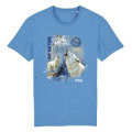 T-shirt premium bio Loup Arctique Planète Sauvage Mid Heather Blue S