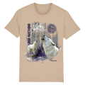 T-shirt premium bio Loup Arctique Zoo de Jurques Desert Dust S