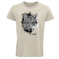 T-shirt premium bio Loup Natives Tribes les Loups du Gévaudan Blue Soul XS