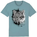 T-shirt premium bio Loup Tribes le Pal Citadelle Blue XS