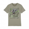 T-shirt premium bio Maki Catta + transfert Col Parc Animalier d’Auvergne Mid Heather Khaki S