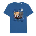 T-shirt premium bio Panda Roux Native Tribes Cerza + transfert Col Cerza Bright blue S