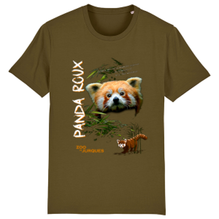 Tshirt premium bio Panda Roux Zoo de Jurques British Khaki M