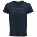 T-shirt premium bio Sérigraphie Silhouette du Château Au Trait Château de Chenonceau France French N