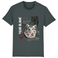 T-shirt premium bio Tigre Blanc Zoo de Jurques Anthracite S