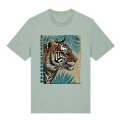 T-shirt premium bio Tigre Linocut le Pal Aloe - Stanley S