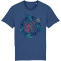 T-shirt premium bio Tortue Multicolore Zooparc de Tregomeur Dark Heather Indigo M