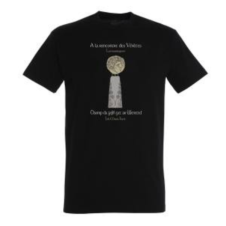 T-shirt unisexe A la Rencontre des V&eacute;n&egrave;tes Noir Profond S