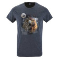 T-shirt unisexe Aigle Native Tribes Col d’Aubisque Denim Chiné XS