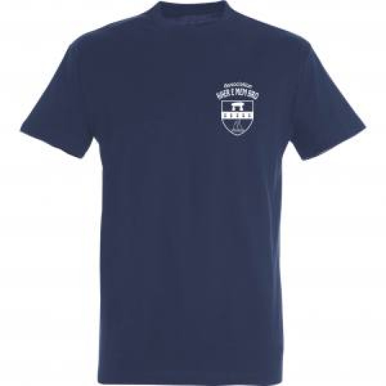 T-shirt unisexe Association Kaer E Mem Bro pocket + Bateau Kaer E Men Bro Locmariaquer Marine M
