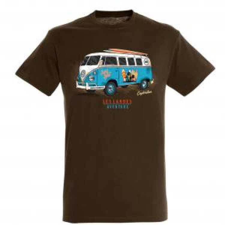 T-shirt unisexe Bask Combi Capbreton Gris Chiné L