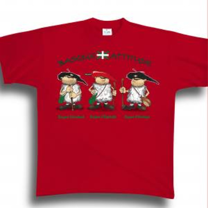Tshirt unisexe Basque Standard Basque Despelette Basque Dhendaye Noir Profond M