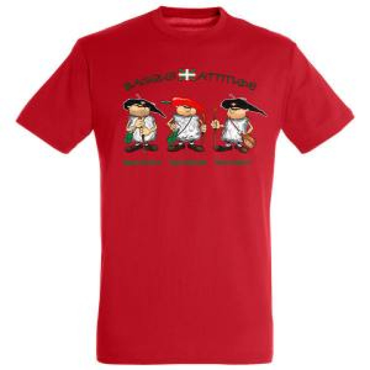 Tshirt unisexe Basque Standard Espelette Bayonne Denim S