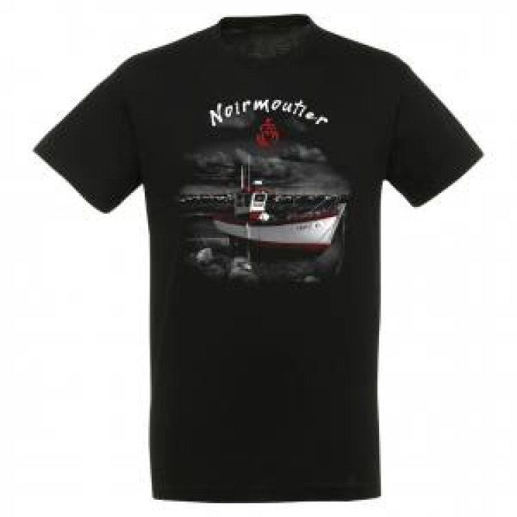 T-shirt unisexe Bateau Île de Noirmoutier Noir Profond XS