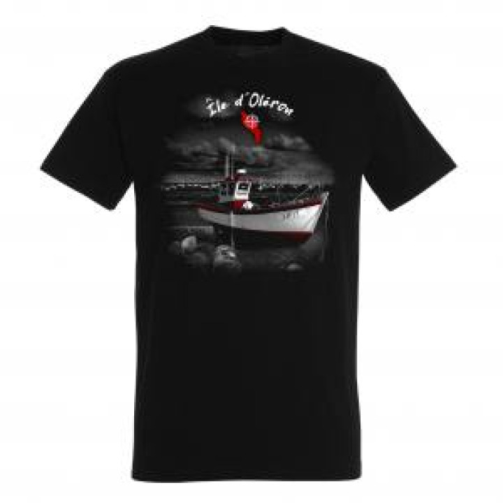 Tshirt unisexe Bateau Île dOléron Noir Profond S