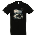 T-shirt unisexe Bateau Phare Île de Ré (Phare des Baleines) Noir Profond S