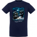 T-shirt unisexe Bateau Pirate Tête de Mort Corsica Marine M