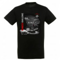 T-shirt unisexe Bateau Solitaire Challenge + GPS la Rochelle Noir Profond S
