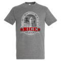 T-shirt unisexe Blason Nice Gris Chiné S
