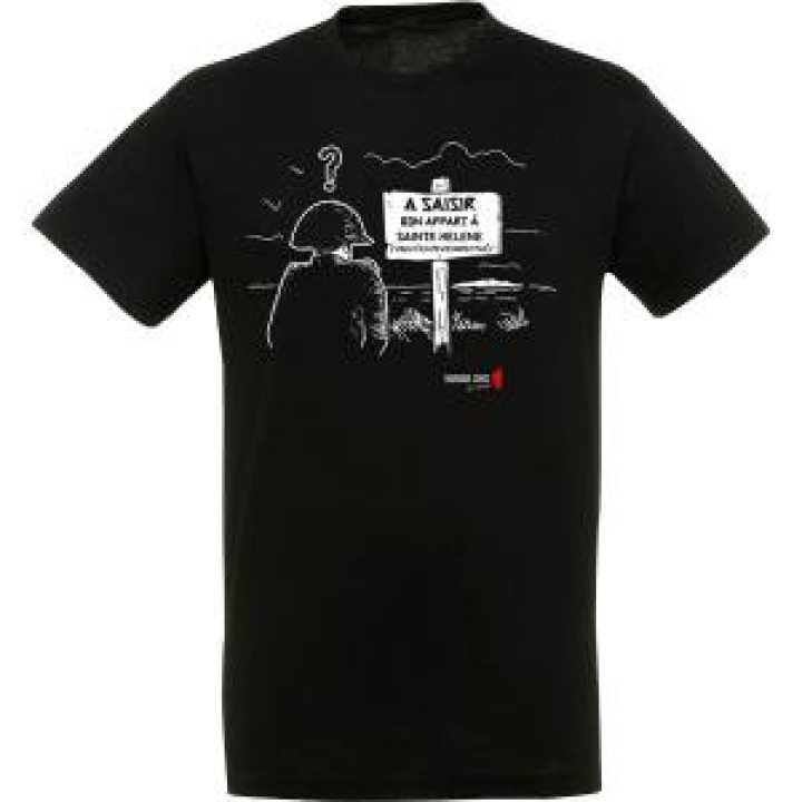 Tshirt unisexe Bon Appart Napoléon Noir Profond M