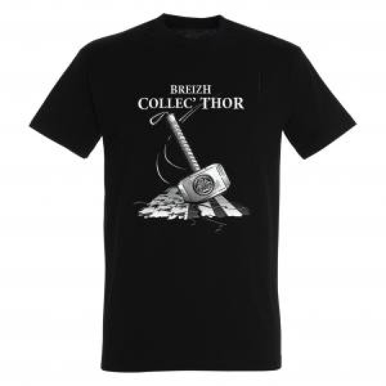 T-shirt unisexe Breizh Collec'thor Sh1007 Noir Profond S