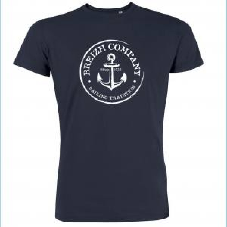 T-shirt unisexe Breizh Company + Ancre Marine L