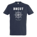 T-shirt unisexe Brest Barre &agrave; l&rsquo;ouest Marine XS