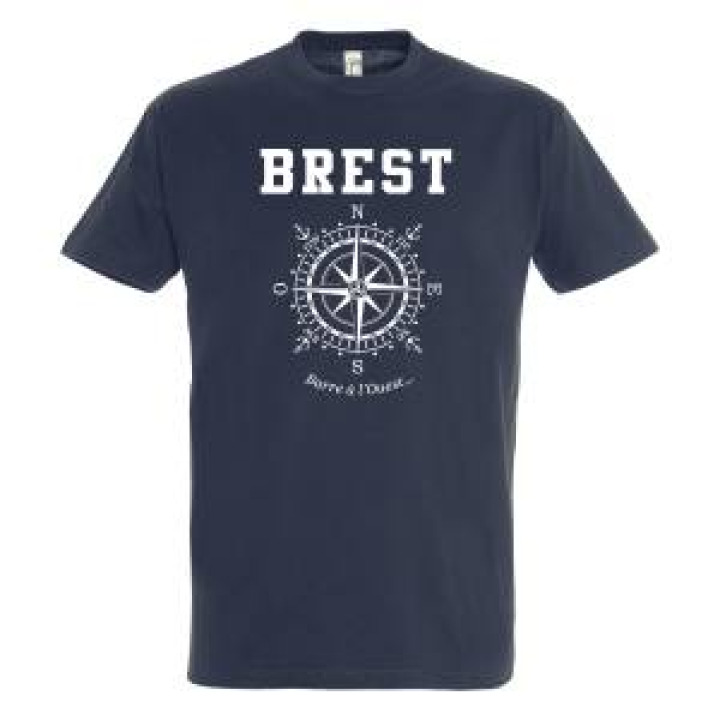 Tshirt unisexe Brest Barre à louest Marine S