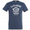 T-shirt unisexe Camargue Vintage les Saintes Maries de la Mer Denim XS