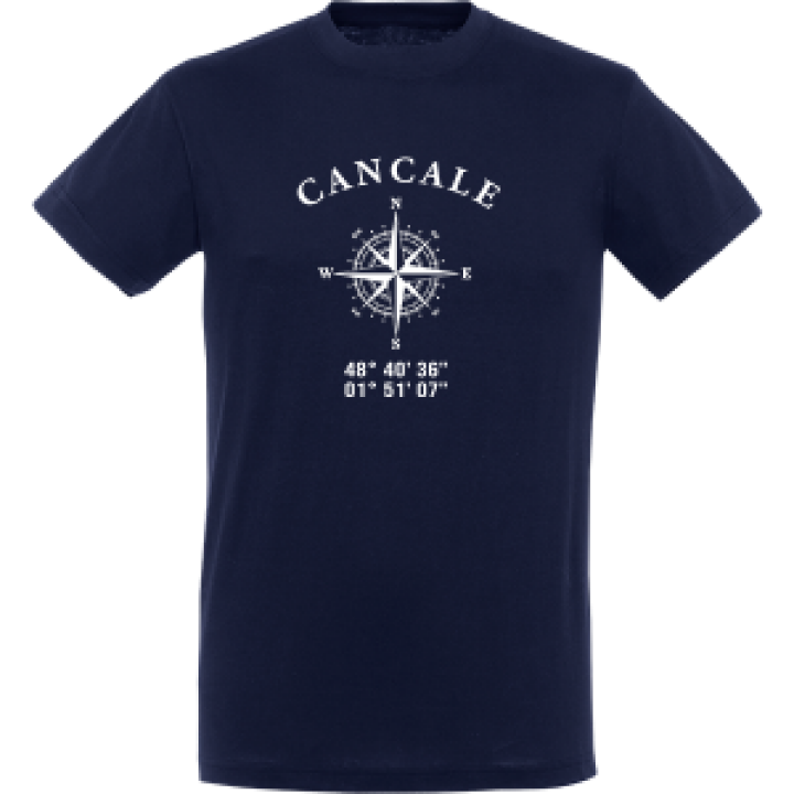 Tshirt unisexe Cancale GPS Marine S