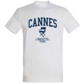 T-shirt unisexe Cannes Chaise Croisette France Blanc S