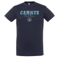 T-shirt unisexe Cannes French Riviera Ancre Marine S
