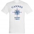 T-shirt unisexe Cannes GPS Blanc S