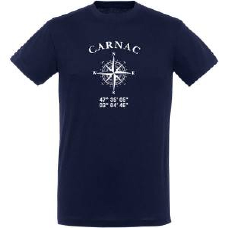 T-shirt unisexe Carnac GPS Marine 3XL