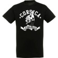 T-shirt unisexe Carte Gr20 Corsica Noir Profond S