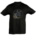 T-shirt unisexe Cavalier Noir Noir Profond S