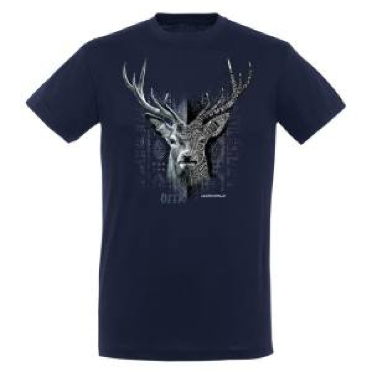 T-shirt unisexe Cerf Native Tribes Loudenvielle Marine M