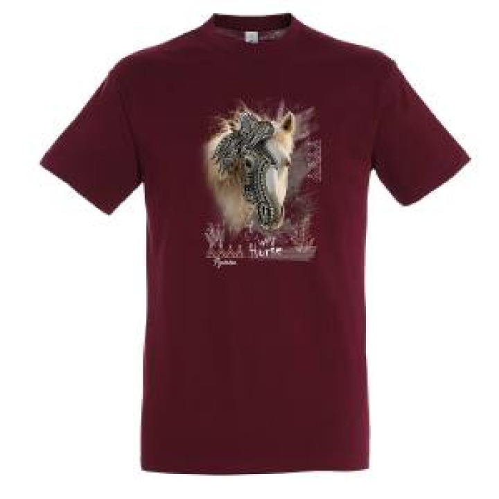 Tshirt unisexe Cheval Native Tribes Pyrénées Bordeaux XS