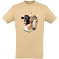 T-shirt unisexe Cheval + Taureau Camargue Sable M