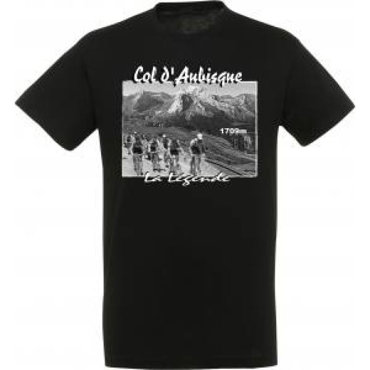 T-shirt unisexe Col d’Aubisque la Légende Noir Profond S