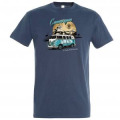 T-shirt unisexe Combi Camargue les Saintes Maries de la Mer Bleu Atoll XS