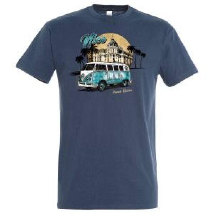 Tshirt unisexe Combi  Negresco Nice Denim S