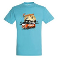 T-shirt unisexe Combi (Orange) Camargue les Saintes Maries de la Mer Bleu Atoll XS