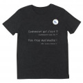 T-shirt unisexe Comment Qu C'est... + logo Belle &Icirc;le Noir Profond S