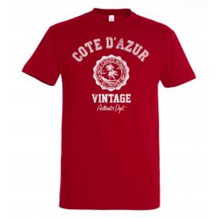 T-shirt unisexe Côte D'azur Vintage Aqua M