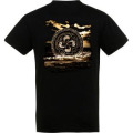 T-shirt unisexe Croix Basque dans l&rsquo;eau Recto/ Verso Pays Basque Noir Profond S