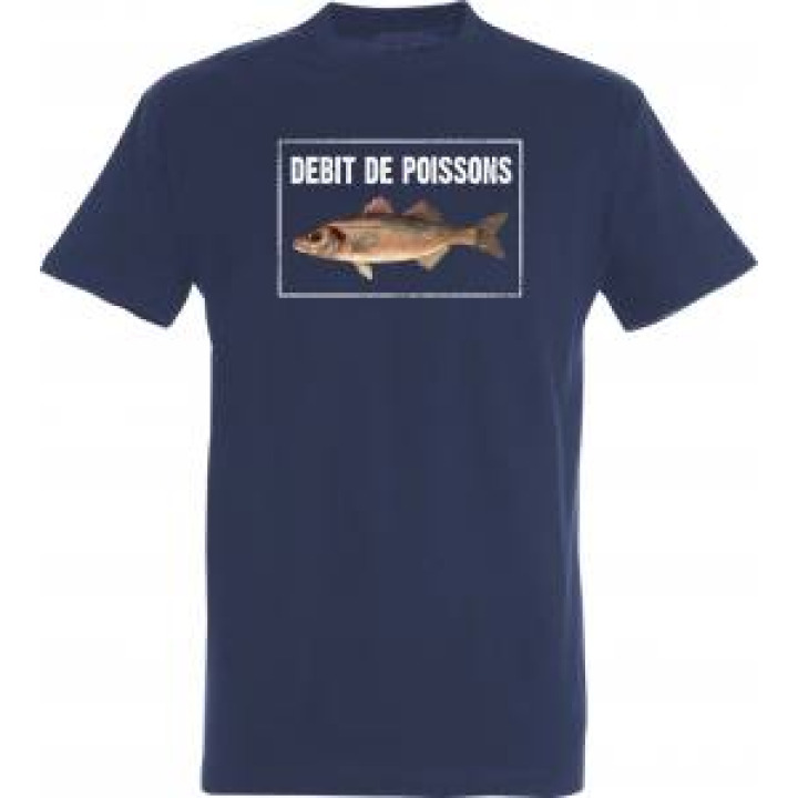 Tshirt unisexe Débit de Poissons Exclusif Marine S